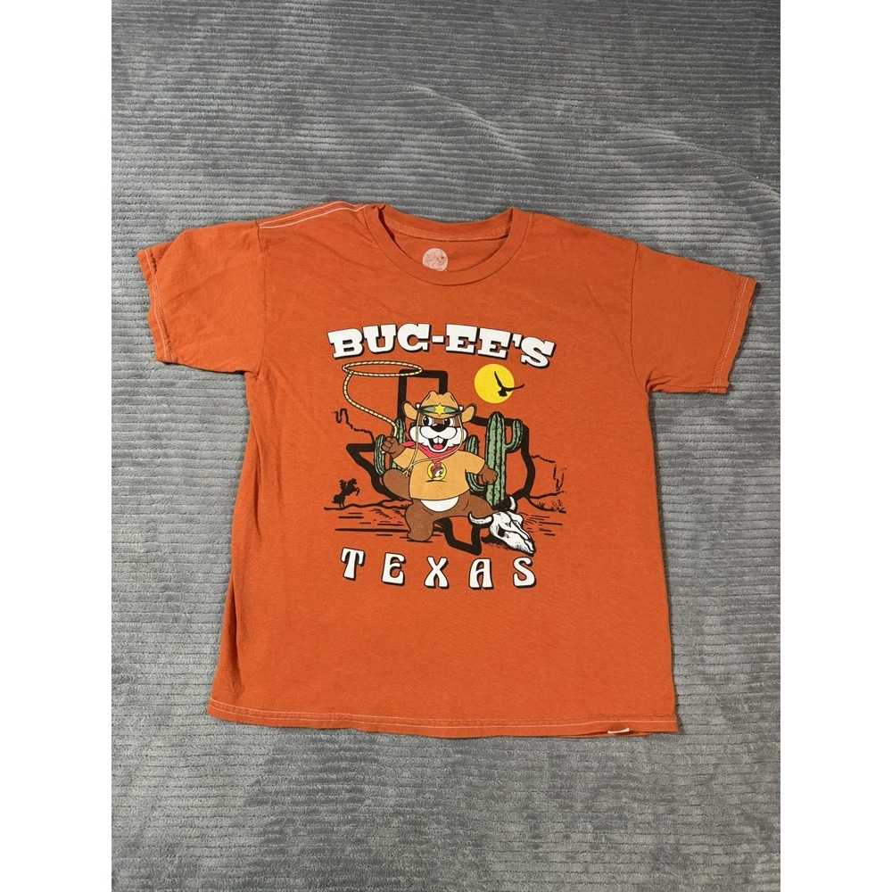 UT Texas Longhorns Buc-ee's Shirt Kids YSOrange Football College Beaver Cowboy